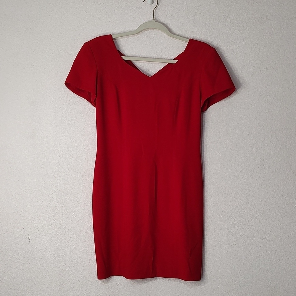 Vintage Preview Collection Red Short Sleeve Dress Size 6